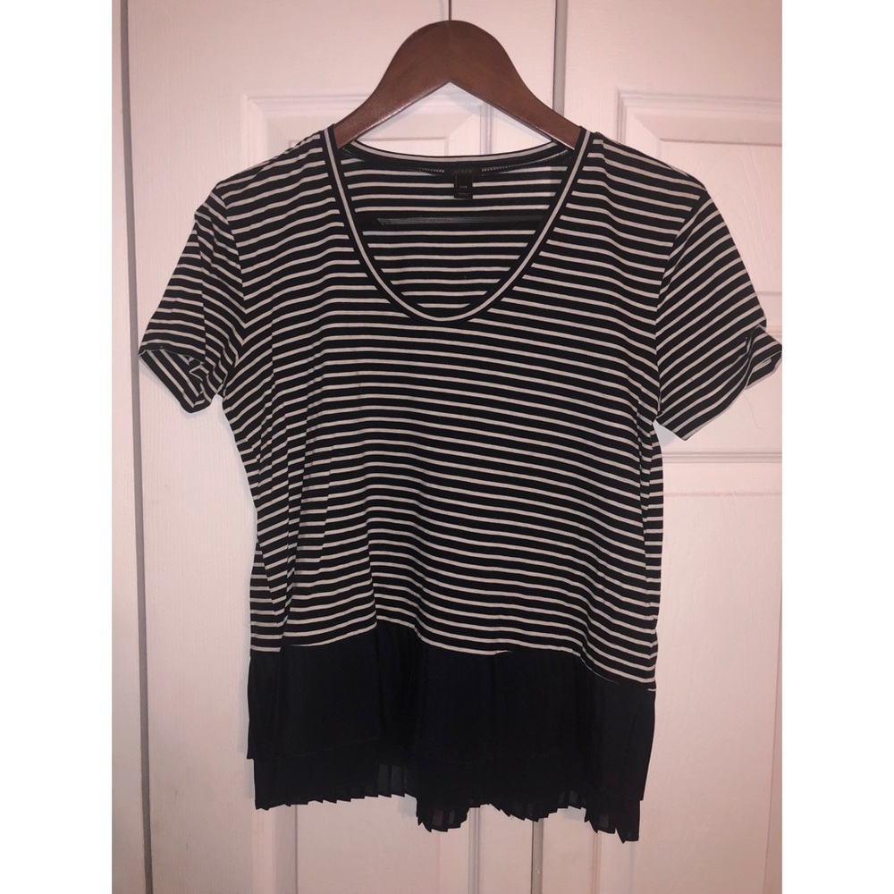Jcrew Navy and White top